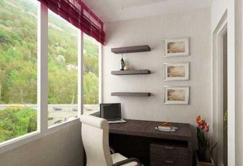 Cabinet sul balcone: comoda e alla moda. Come fare uno studio del balcone?