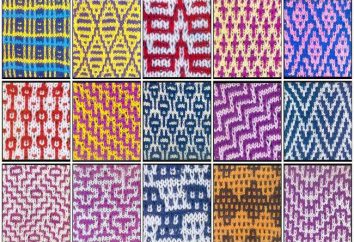 Jak na drutach wzory dwubarwne szprychy: schemat i opis