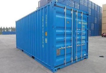 20-Fuß-Container: die Größe, Art, insbesondere