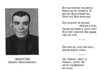 Hanapi Ebekkuev – autor de la poesía en el estilo de ultraminimalizma