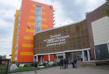 Omsk State Technical University: Faculdades e comentários