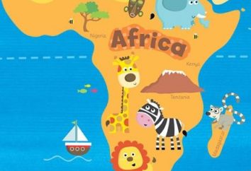 Die geographische Lage von Afrika. Die geographische Lage des Kontinents