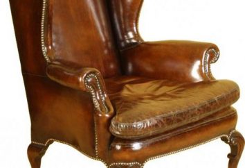 Krzesło z „uszami” w stylu angielskim