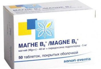 O uso de "Magnesium B6", comentários de preparação