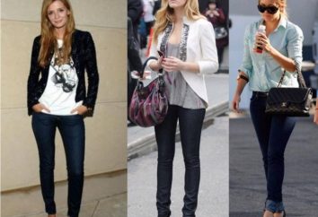 Jeans sottili: modelka elegante per una figura snella