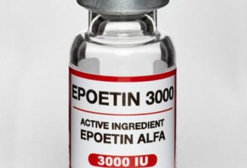 "A epoetina alfa": manual de instruções, comentários e análogos
