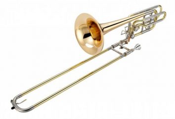 Trombone, instrumento musical: uma foto, uma descrição do