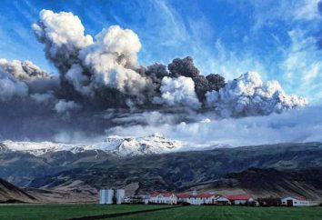 Vulcano in Islanda come un marchio di campagna