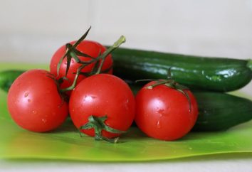 ¿Cuántas calorías en pepinos y tomates y en ensalada de estas verduras