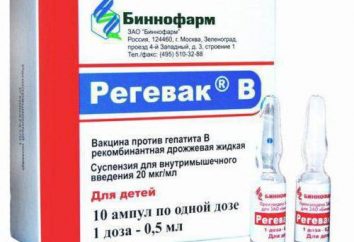 Il vaccino "Regevak B»: descrizione, composizione, istruzioni per l'uso e l'efficienza