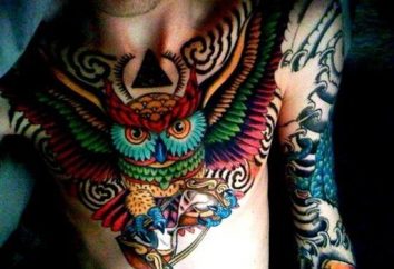 Ciekawe sowy tatuaże