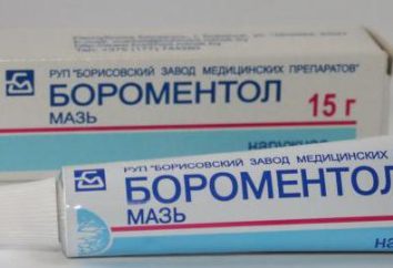 pommade Boromentolovaya: instructions pour l'examen des médicaments d'usage