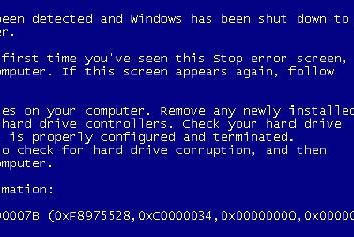 Erreur 0x0000007b (démarrage de Windows 7)