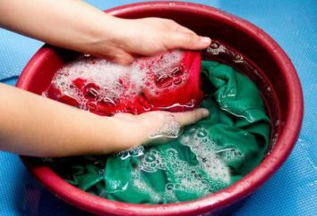 Rzecz barwione w praniu: co robić? Ikony do mycia
