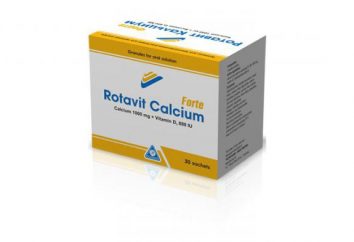 "O cálcio Rotavit": instruções de utilização, uma descrição de análogos e comentários