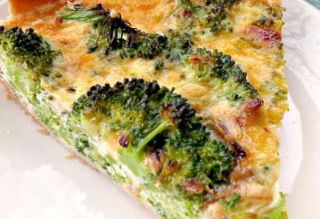 Quiche mit Brokkoli und Huhn: Zutaten, kochen