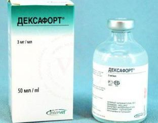 El medicamento "Deksafort": instrucciones de uso en la medicina veterinaria, la composición, descripción y comentarios