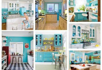 Kitchen Turquoise no interior: uma visão geral, combinações interessantes e comentários