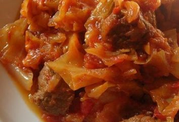 Como cozinhar guisado de couve com carne e sopa de tomate?