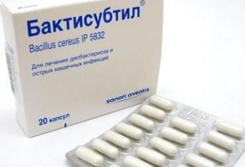 Droga "Baktisubtil": um análogo da droga, o princípio da acção e indicações para utilização