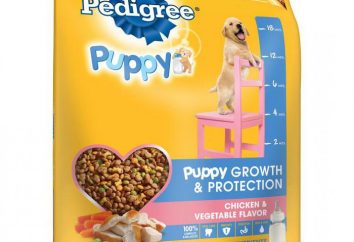 comida de cachorro "Pedigree" "puppy": descrição, composição, opiniões e pontos de vista