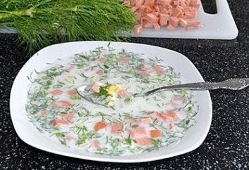 Una ricetta per okroshka con salsiccia sul kvass