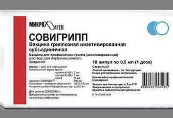 „Sovigripp” (szczepionka): instrukcję obsługi, przeciwwskazania, opinie