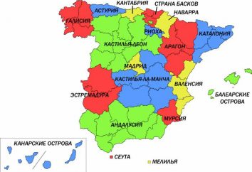 Regionen Spanien: Beschreibung, Sehenswürdigkeiten und interessante Fakten