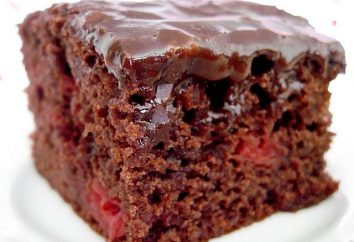 Ciasto czekoladowe z wiśni. łatwy przepis