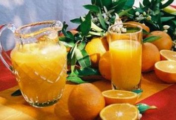 Leckere und gesunde Getränke aus Orangen