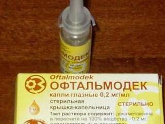 Gotas "Oftalmodek": instrucciones de uso. El costo del medicamento