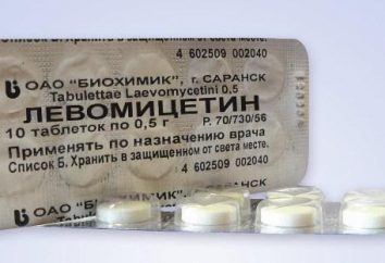 Analog "Chloramphenicol" Durchfall (Tabletten). „Chloramphenicol“ (Augentropfen) Analoga