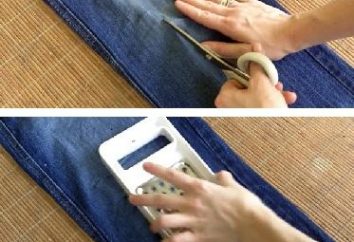 Seksowne dziura dżinsy: własne ręce, aby je szybko i łatwo