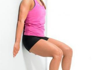 Exercício "cadeira" na parede: o que os músculos trabalhar?
