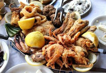 meze peixe no Chipre. saborosos pratos de peixe e marisco