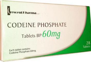 fosfato de codeína: instruções de utilização, análogos e comentários