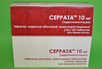 Tabletki "Serrata": instrukcje użycia. "Serrata": recenzje