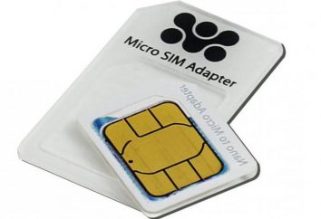 Los adaptadores para convertir la tarjeta SIM: la tarjeta micro-SIM de serie