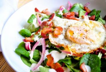 Salat von Bärlauch mit Eiern. Rezepte