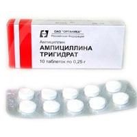 Antybakteryjne „trójwodzian ampicyliny”: instrukcje użytkowania