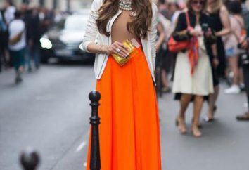Pomarańczowa spódnica: idea spektakularnych obrazów
