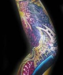 "Biomeccanica tattoo" – un complesso di direzione artistica moderna tatuaggio