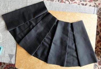 Falda con pliegues en el mostrador. ¿Cómo coser?