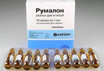 El medicamento "Rumalon": drogas analógica, indicación, instrucción
