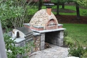 barbecues en brique – partie de structure stationnaire