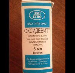 El medicamento "Oksidevit": instrucciones de uso, descripción, composición, análogos y comentarios