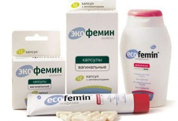 Vaginose tratamento medicamentoso "Ekofemin". Observações sobre a aplicação