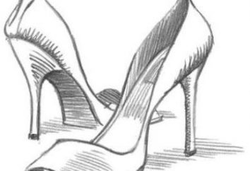 Comment dessiner un modèle de chaussures classiques avec des talons? Très simple! Essayez-le!