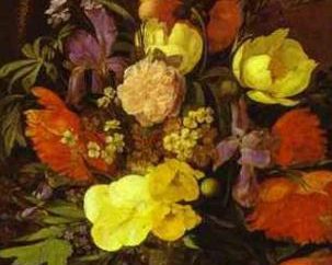 Khrutsky Bild „Blumen und Früchte“. Die Geschichte der Schöpfung