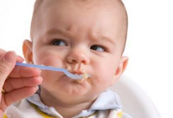 A dieta da criança em 10 meses em um artificial e amamentados